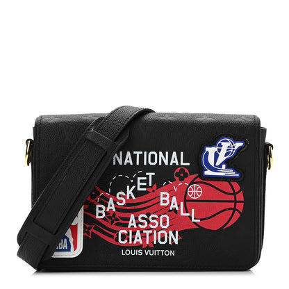 Louis Vuitton x NBA Grained Calfskin Monogram Studio Messenger Black 1 of 9