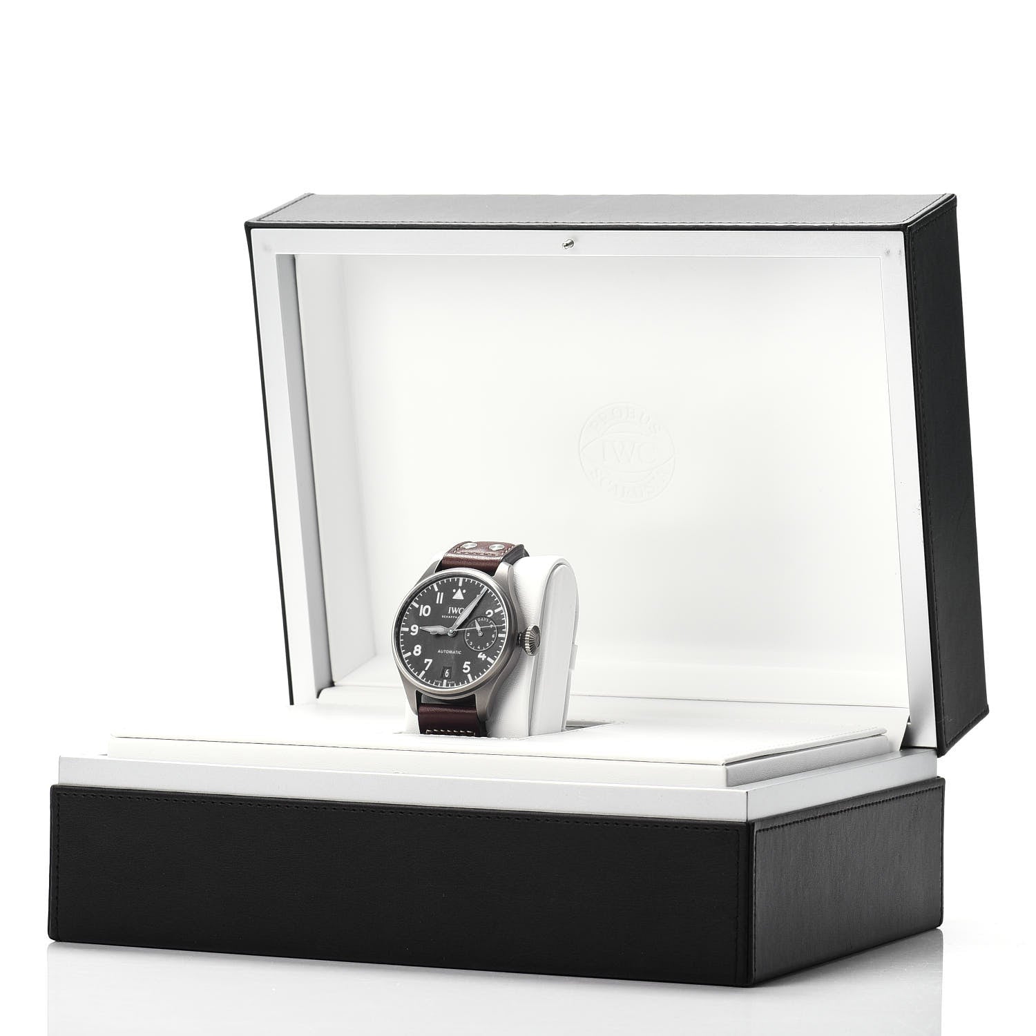 IWC Titanium Calfskin 46mm Big Pilot Heritage Automatic Watch Black IW501004 5 of 5
