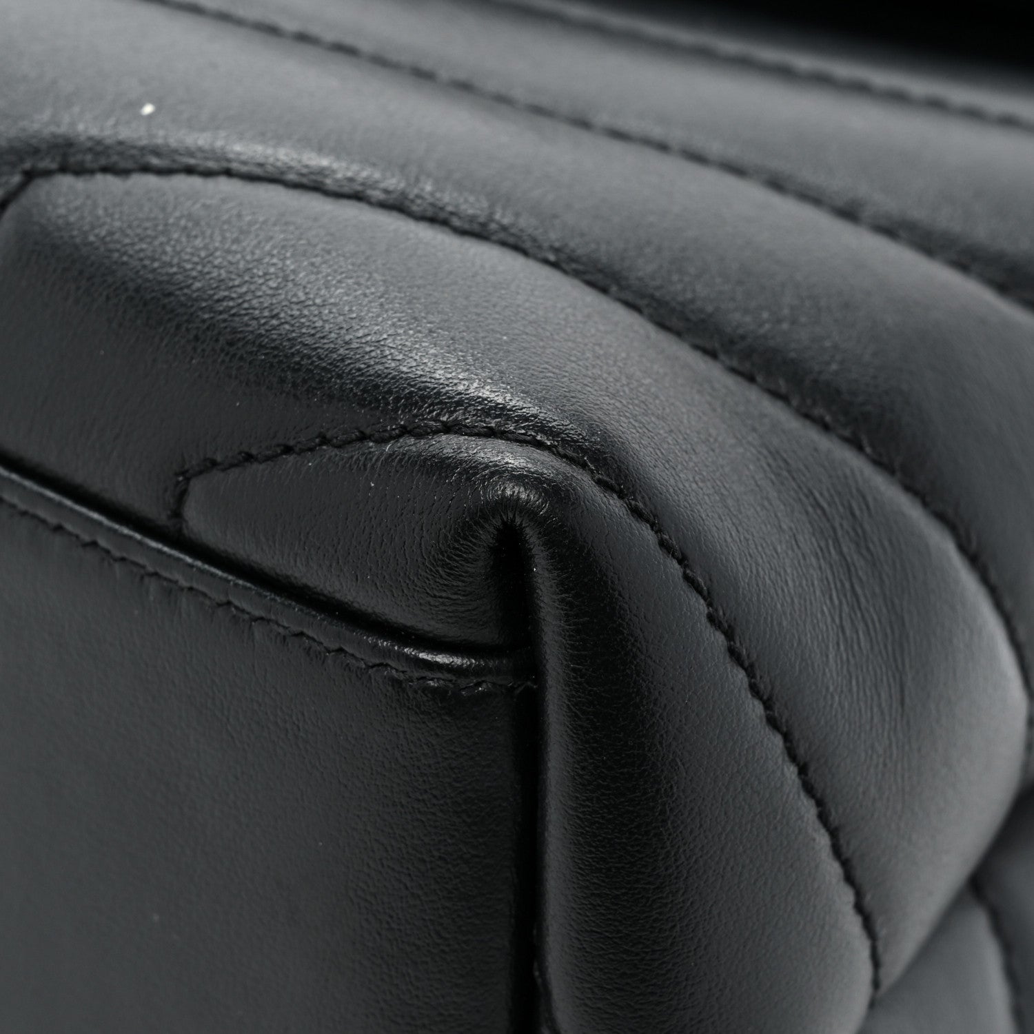 Saint Laurent Calfskin Y Quilted Monogram Monochrome Small Loulou Chain Satchel Black 17 of 17
