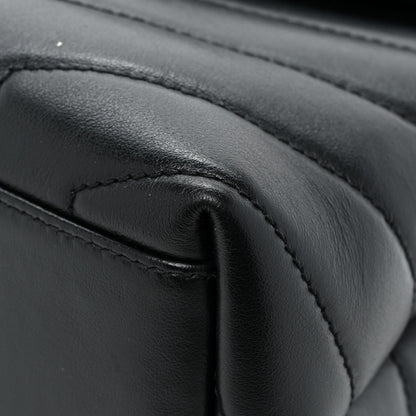 Saint Laurent Calfskin Y Quilted Monogram Monochrome Small Loulou Chain Satchel Black 17 of 17