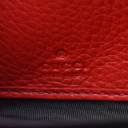 Gucci Pebbled Calfskin Soho Zip Around Wallet Red 6 of 9