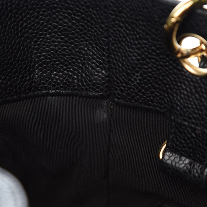 Chanel Caviar Quilted Petit Shopping Tote PST Black 8 of 13