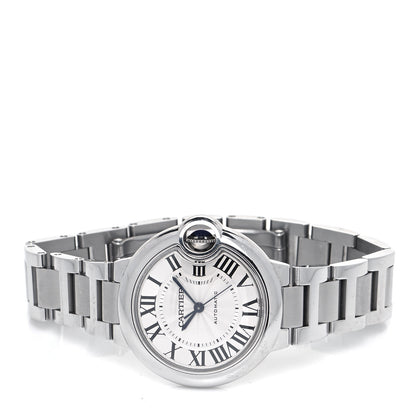 Cartier Stainless Steel 33mm Ballon Bleu De Cartier Automatic Watch 2 of 5