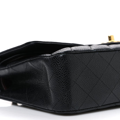 Chanel Caviar Quilted Medium Double Flap Black 9 of 12