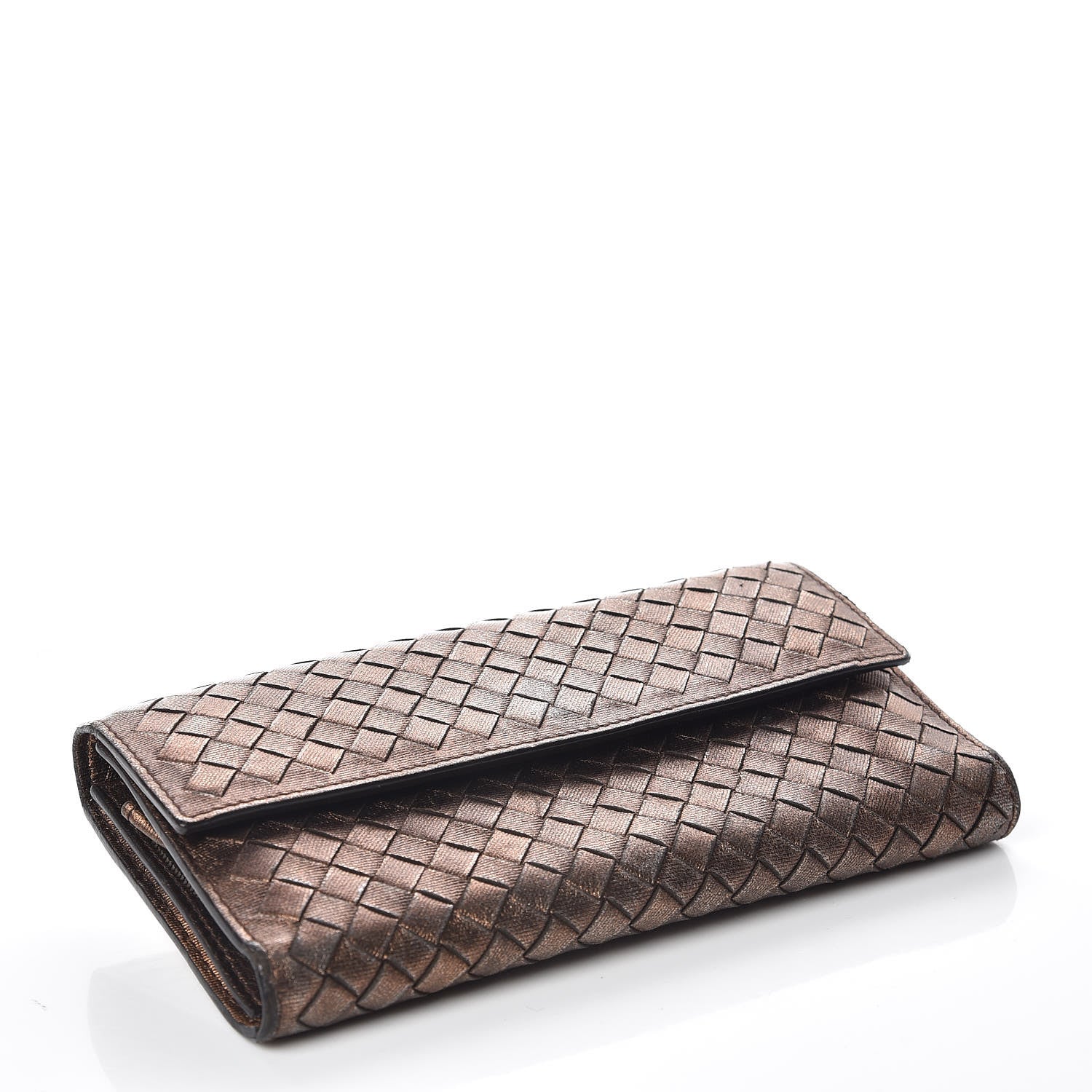 Bottega Veneta Nappa Intrecciato Continental Wallet Copper 4 of 12