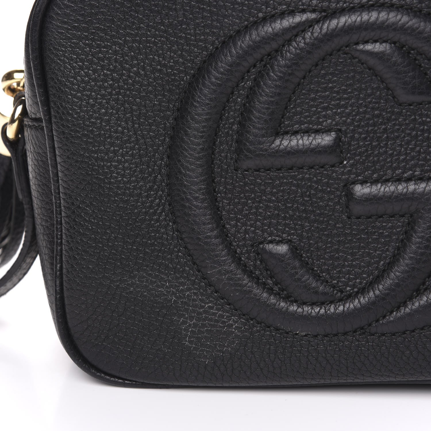 Gucci Pebbled Calfskin Small Soho Disco Bag Black 9 of 10