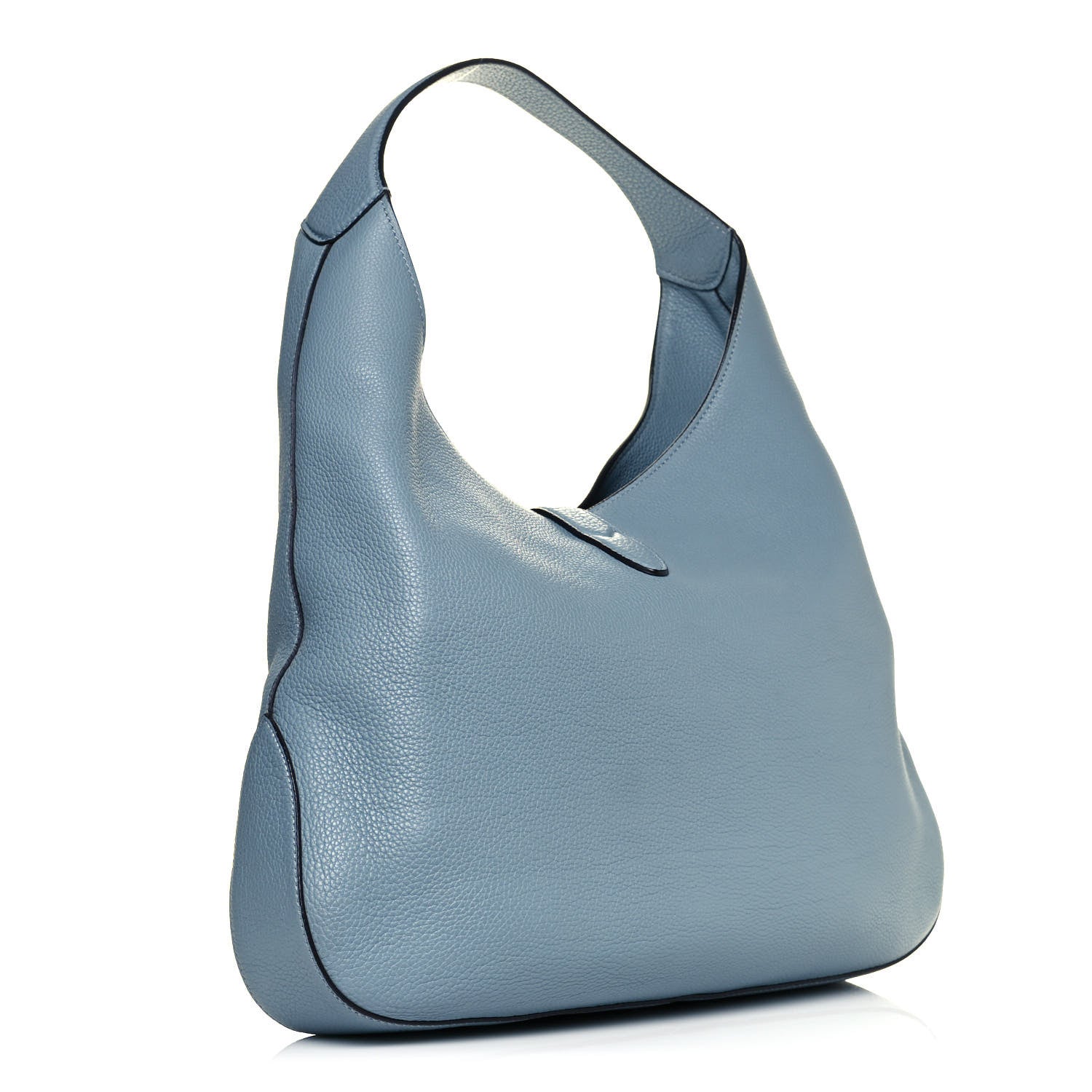 Gucci Soft Grained Calfskin Large Jackie Hobo Light Blue 2 of 10