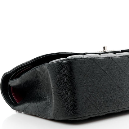 Chanel Caviar Quilted Jumbo Double Flap Black 10 of 11