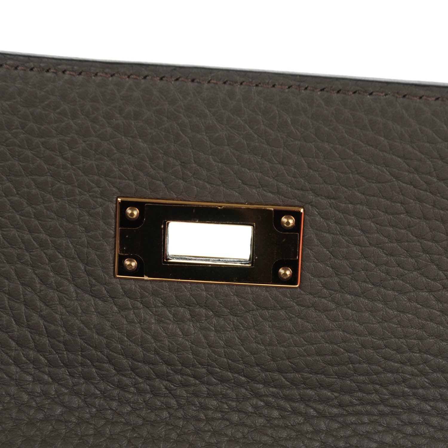 Hermes Taurillon Clemence Kelly Retourne 32 Etain 19 of 25