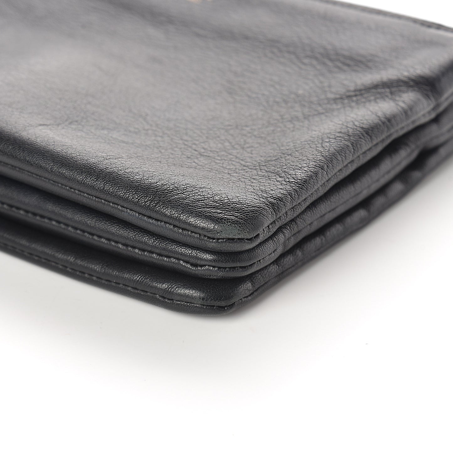 Lambskin Small Trio Crossbody Bag Black
