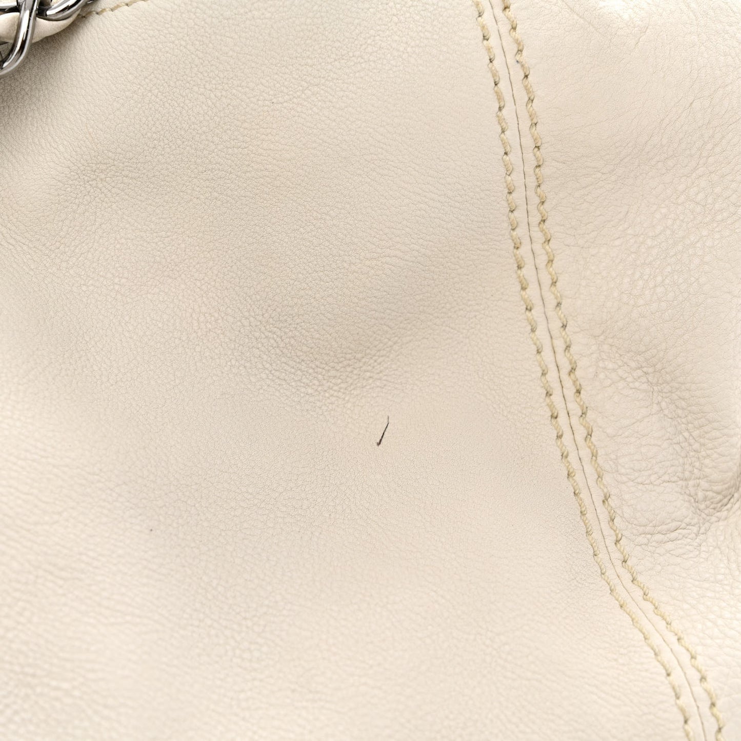 Calfskin Baby Coco Cabas White