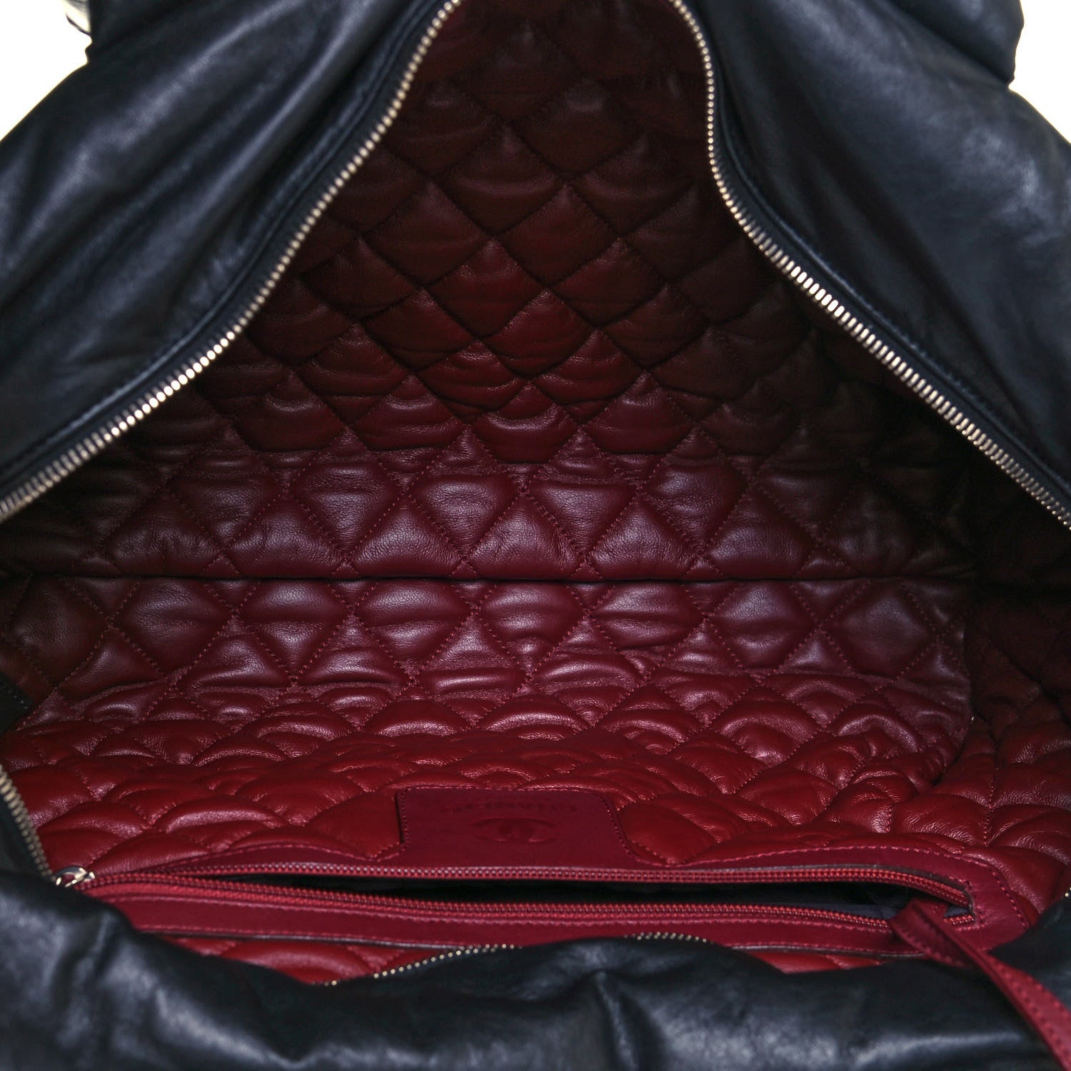 Chanel Lambskin Quilted Extra Large Coco Cocoon Reversible Tote Black 4 of 14