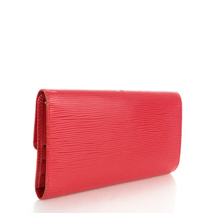 Louis Vuitton Epi Porte Tresor International Wallet Castillan Red 3 of 10