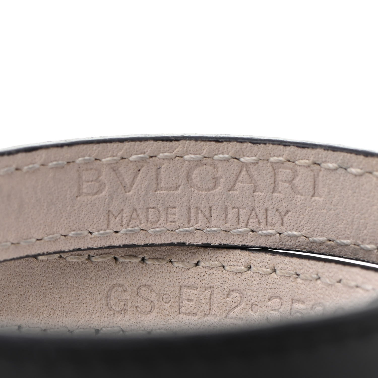 Bulgari Calfskin Serpenti Forever Double Coil Bracelet Black 4 of 5
