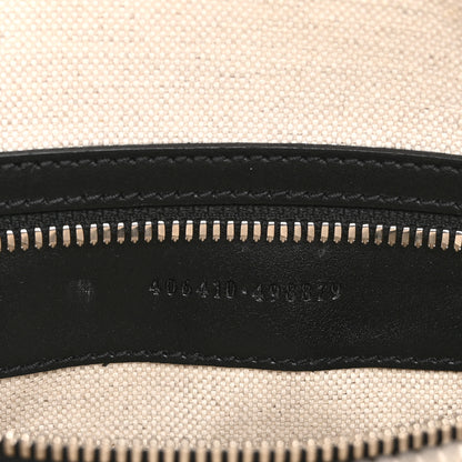Gucci Calfskin GG Tennis Embossed Small Flat Messenger Bag Black 7 of 11