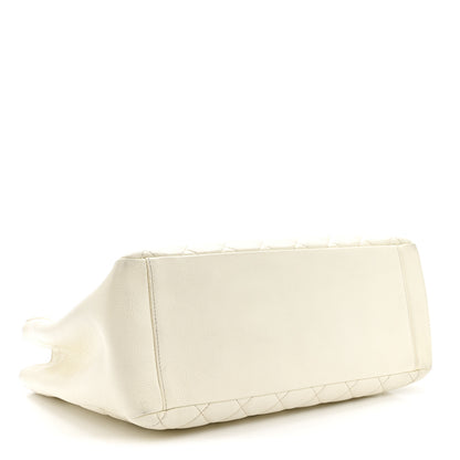 Chanel Caviar Quilted Grand Shopping Tote GST White 4 of 22
