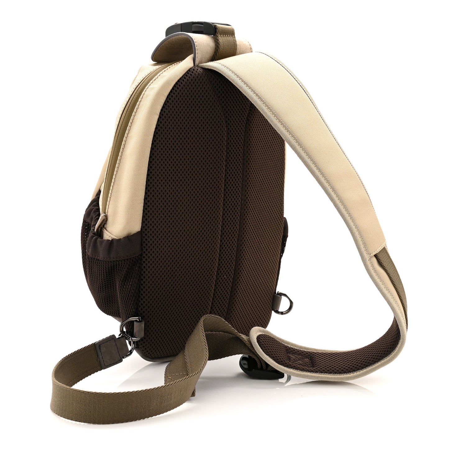 Nylon Nubuck G-Trail Small Sling Bag Taupe Anthracite Sand