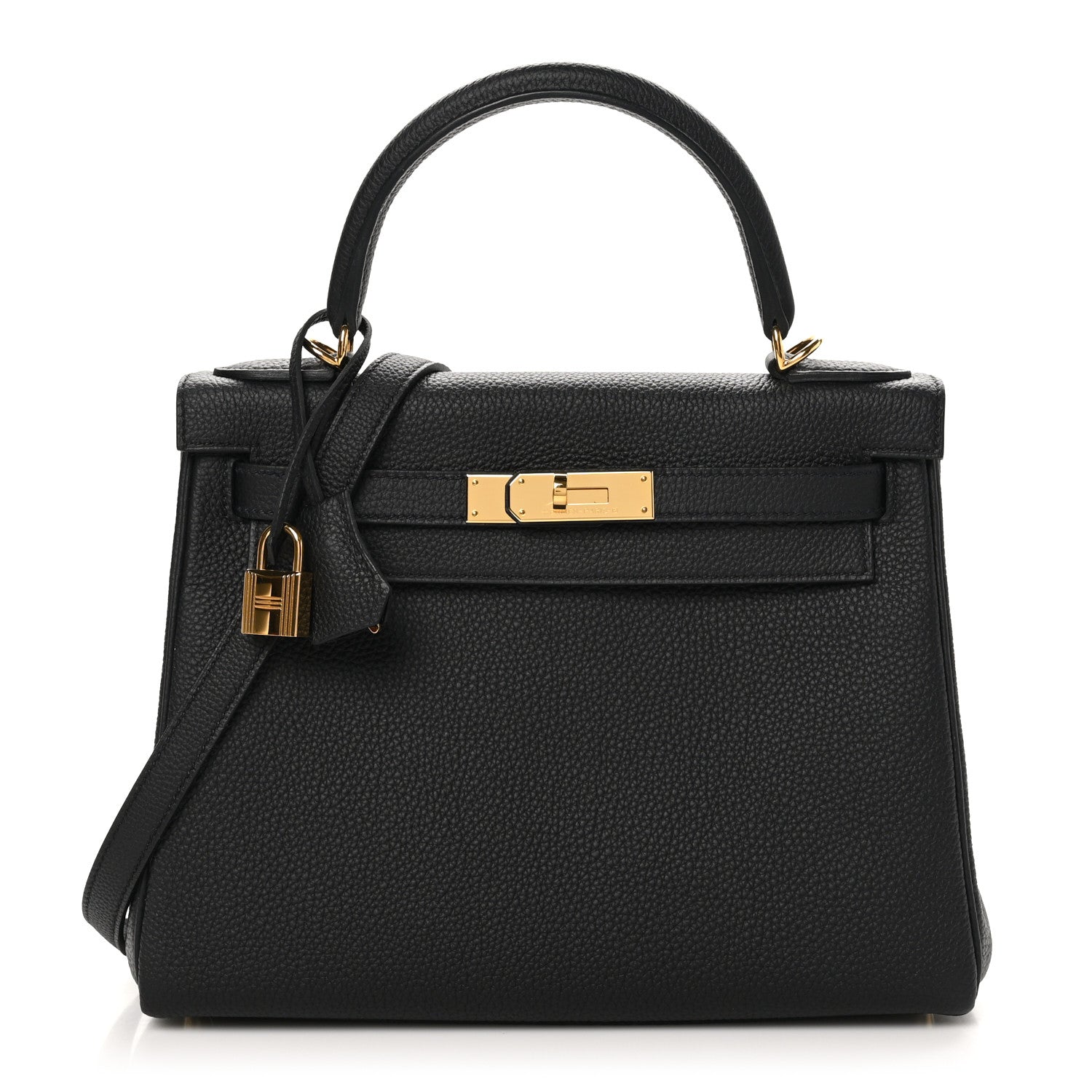 Hermes Togo Kelly Retourne 28 Black 1 of 11
