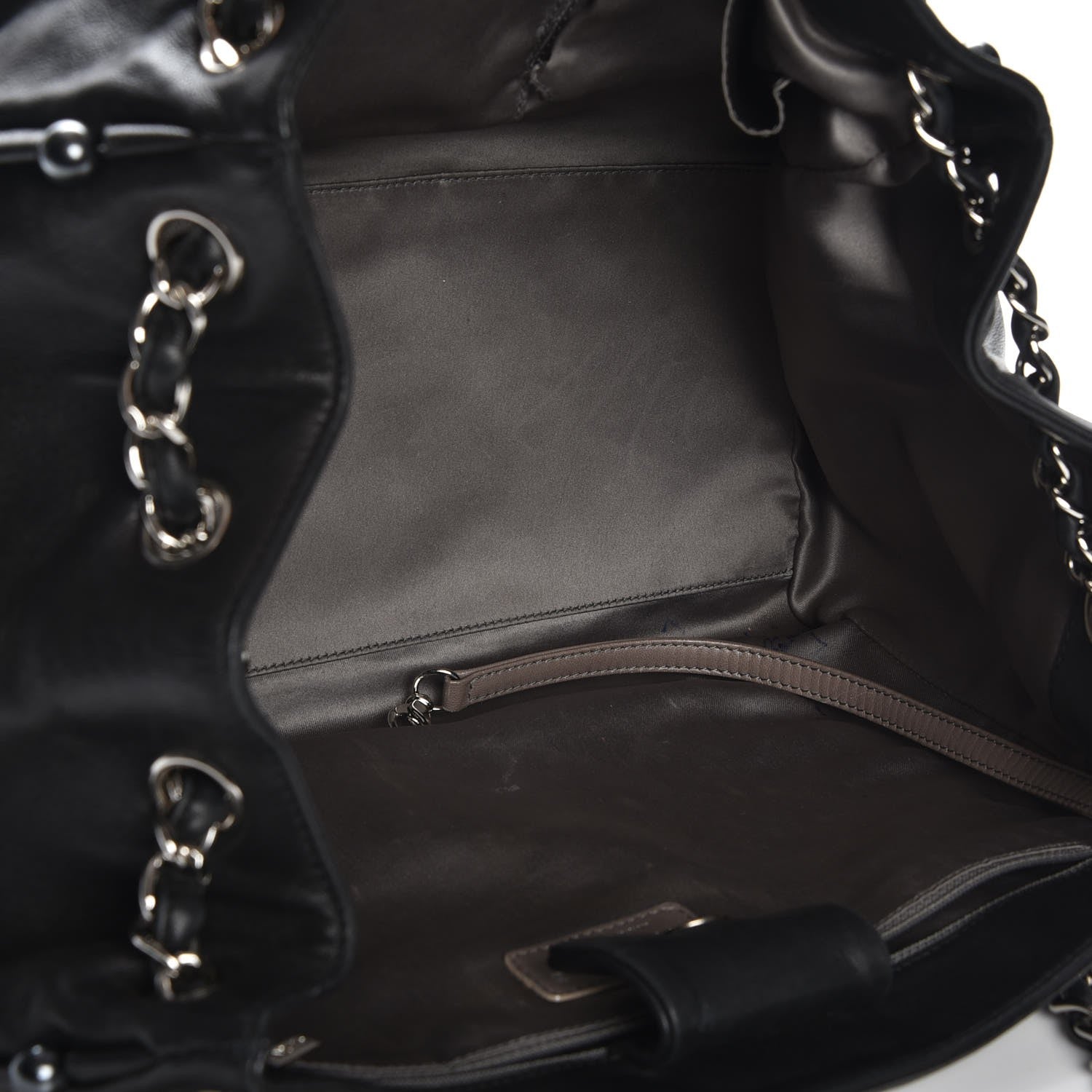 Chanel Lambskin Pearl Obsession Tote Black 5 of 8