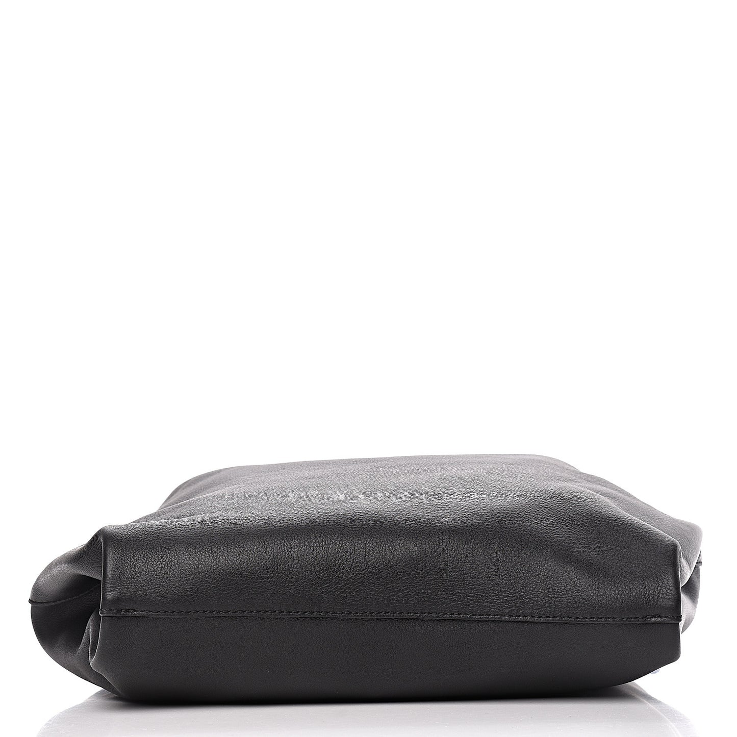 Calfskin Grommet Hobo Black