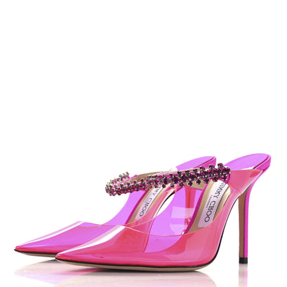 Jimmy Choo Plexi Crystal Bing 100 Pumps 37.5 Hot Pink 4 of 8