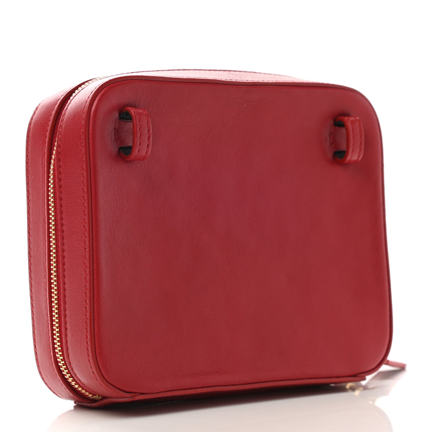 Saint Laurent Lambskin Matelasse Vicky Monogram Belt Bag Eros Red 2 of 6