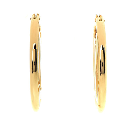 Louis Vuitton Metal Louise Hoop Earrings Gold 1 of 5
