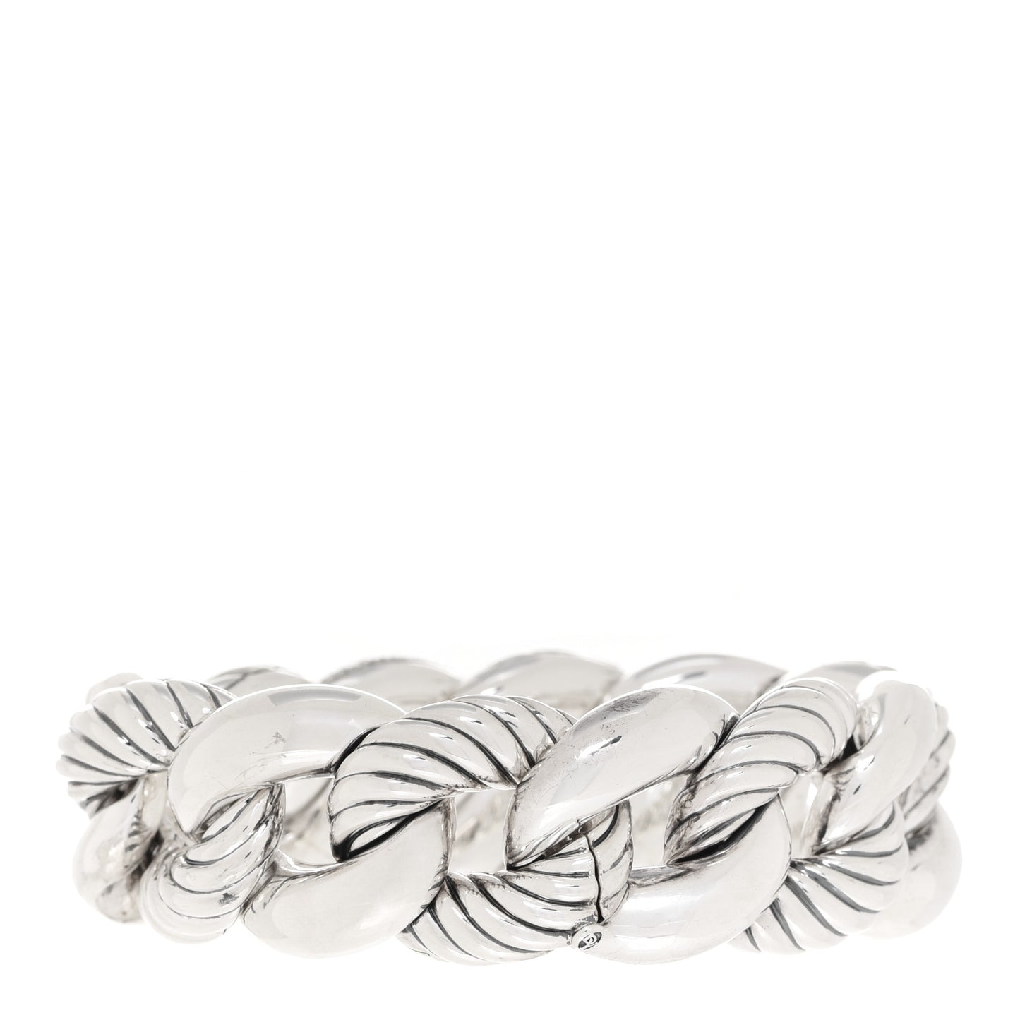 Sterling Silver Diamond Extra Large Belmont Curb Link Bracelet