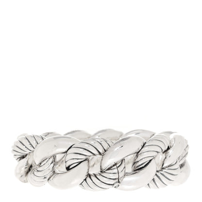 David Yurman Sterling Silver Diamond Extra Large Belmont Curb Link Bracelet 3 of 5
