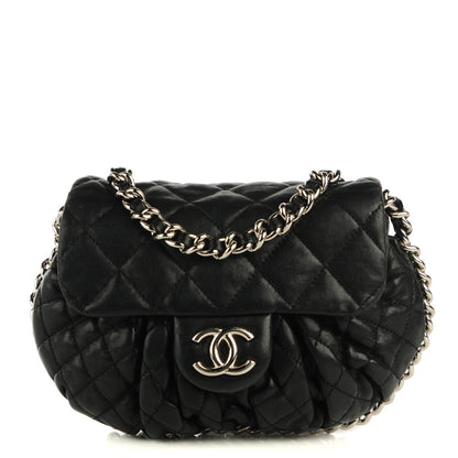 Chanel Washed Lambskin Mini Chain Around Messenger Black 1 of 7