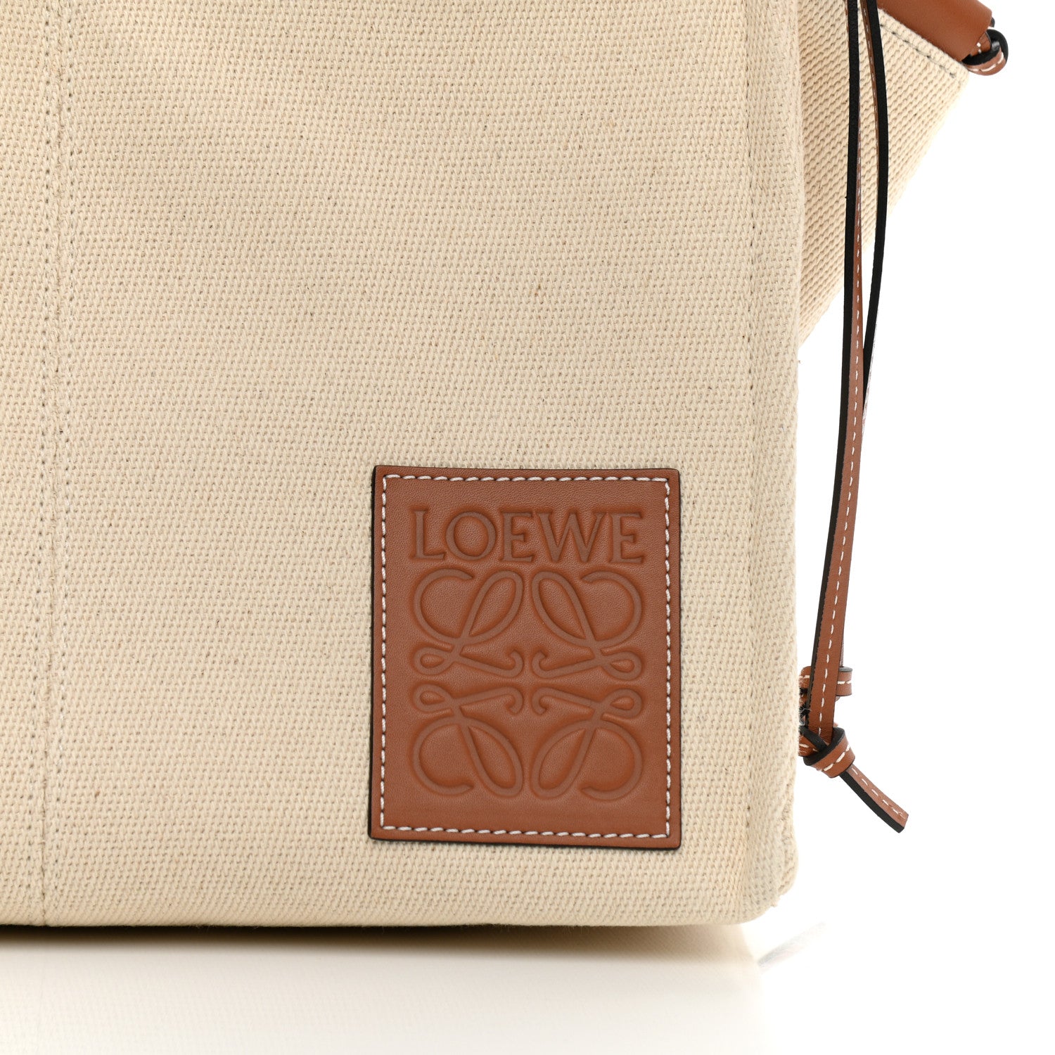 Loewe Canvas Calfskin Small Cushion Tote Beige 9 of 11