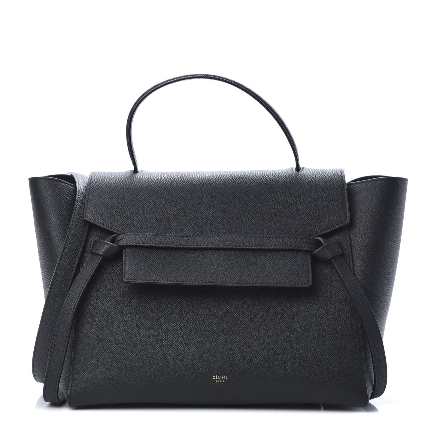 Grained Calfskin Mini Belt Bag Black