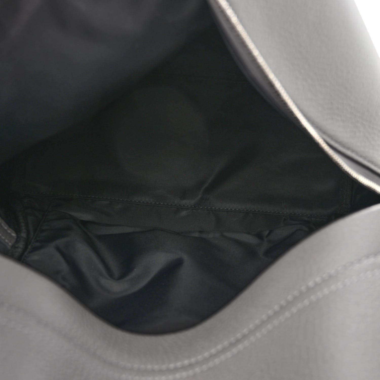 Burberry Calfskin Logo Embossed Backpack Charcoal Grey 5 of 11