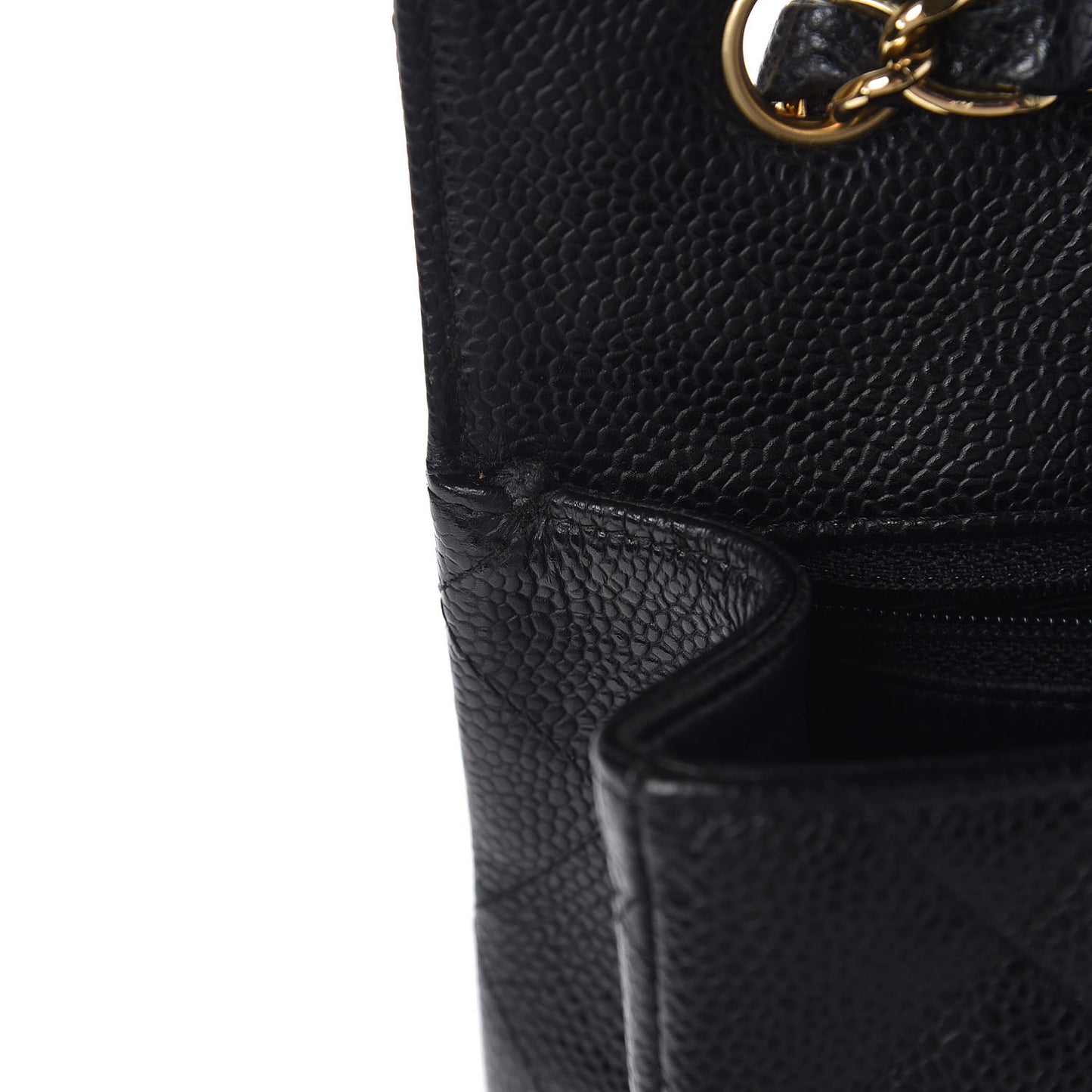 Caviar Quilted Jumbo Single Flap Black