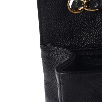 Chanel Caviar Quilted Jumbo Single Flap Black 9 of 12