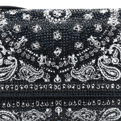 Judith Leiber Swarovski Crystal Bandana Clutch Blue White 7 of 7