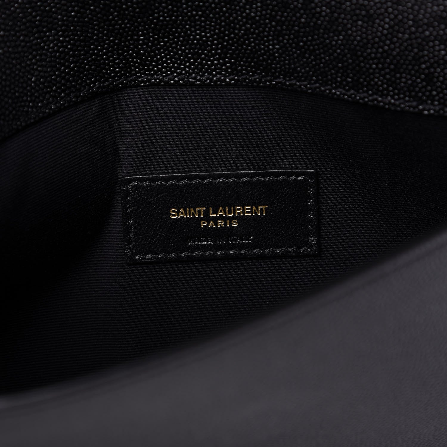 Saint Laurent Grain De Poudre Uptown Pouch Black 6 of 8