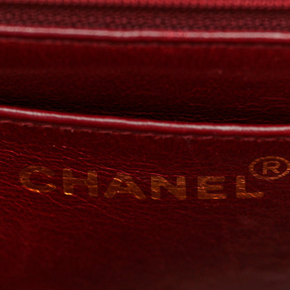 Chanel Lambskin Quilted Single Flap Shoulder Bag Black 6 of 10