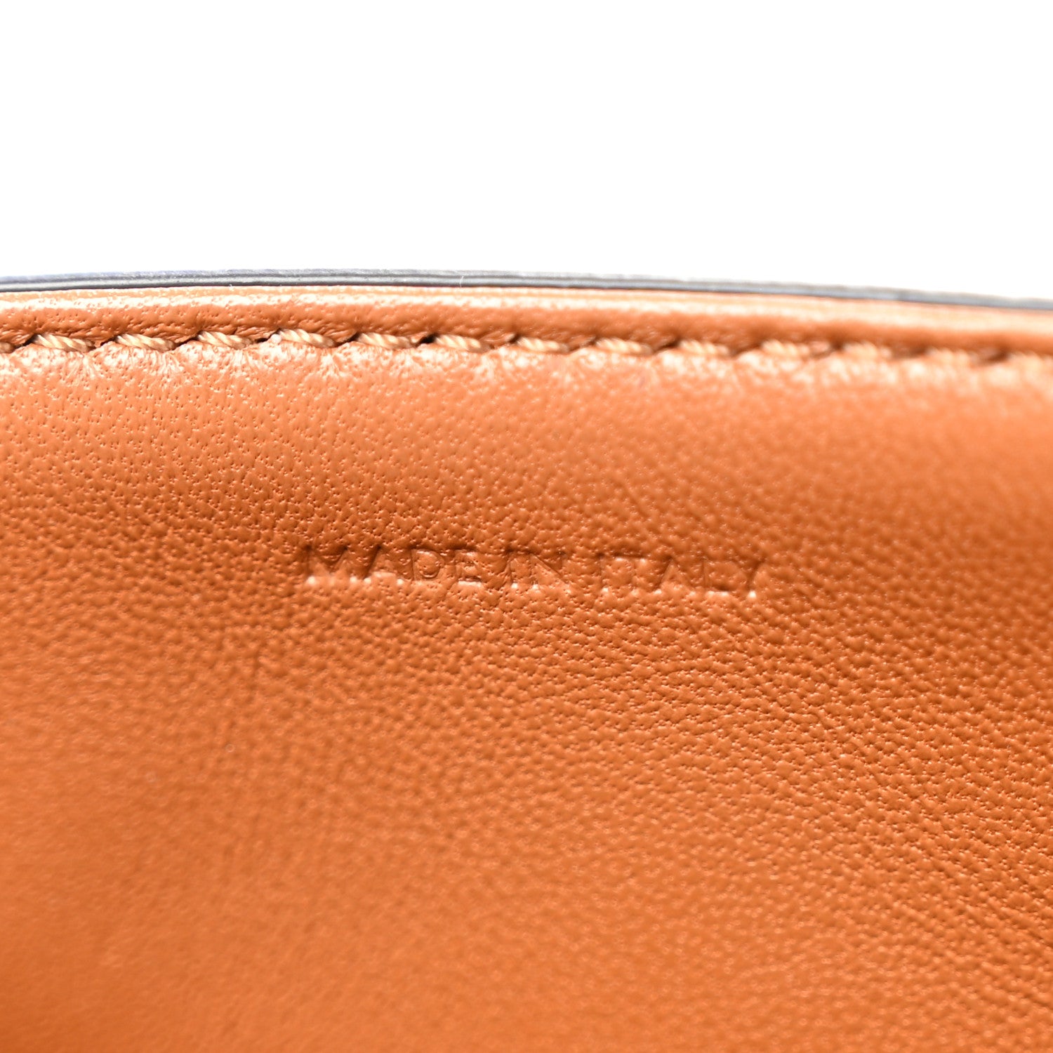 Celine Textile Natural Calfskin Teen Triomphe White Tan 7 of 10