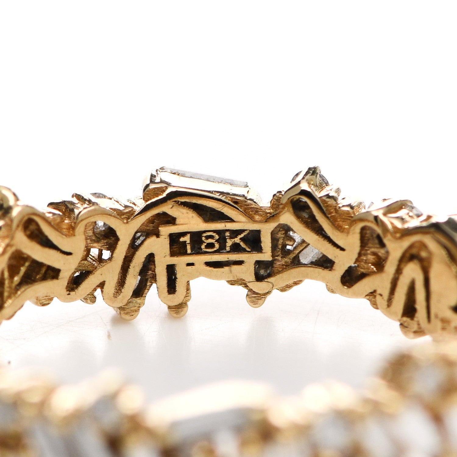 Suzanne Kalan 18K Yellow Gold Diamond Fireworks Icon Eternity Ring 51 5.75 5 of 5