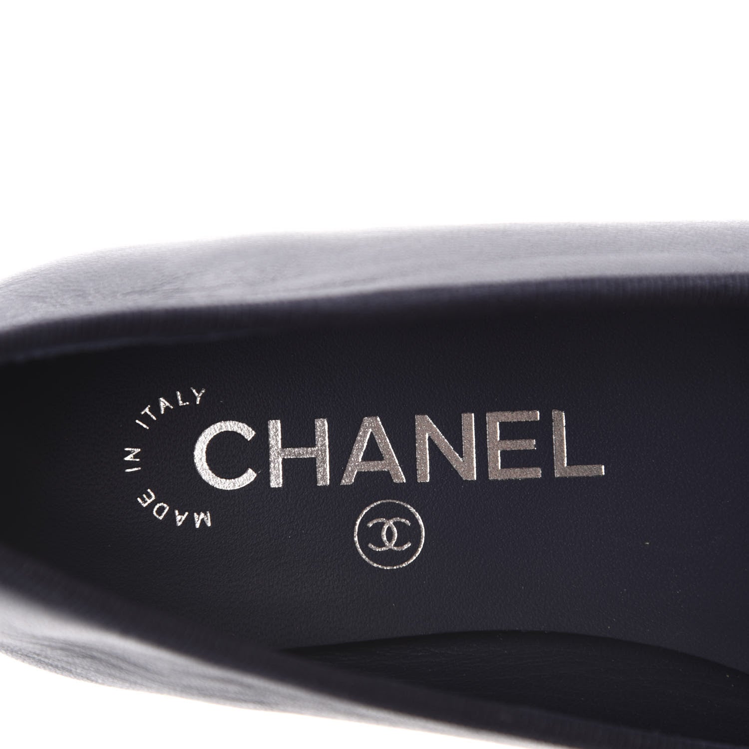 Chanel Lambskin Cap Toe Ballerina Flats 36 Navy 8 of 10