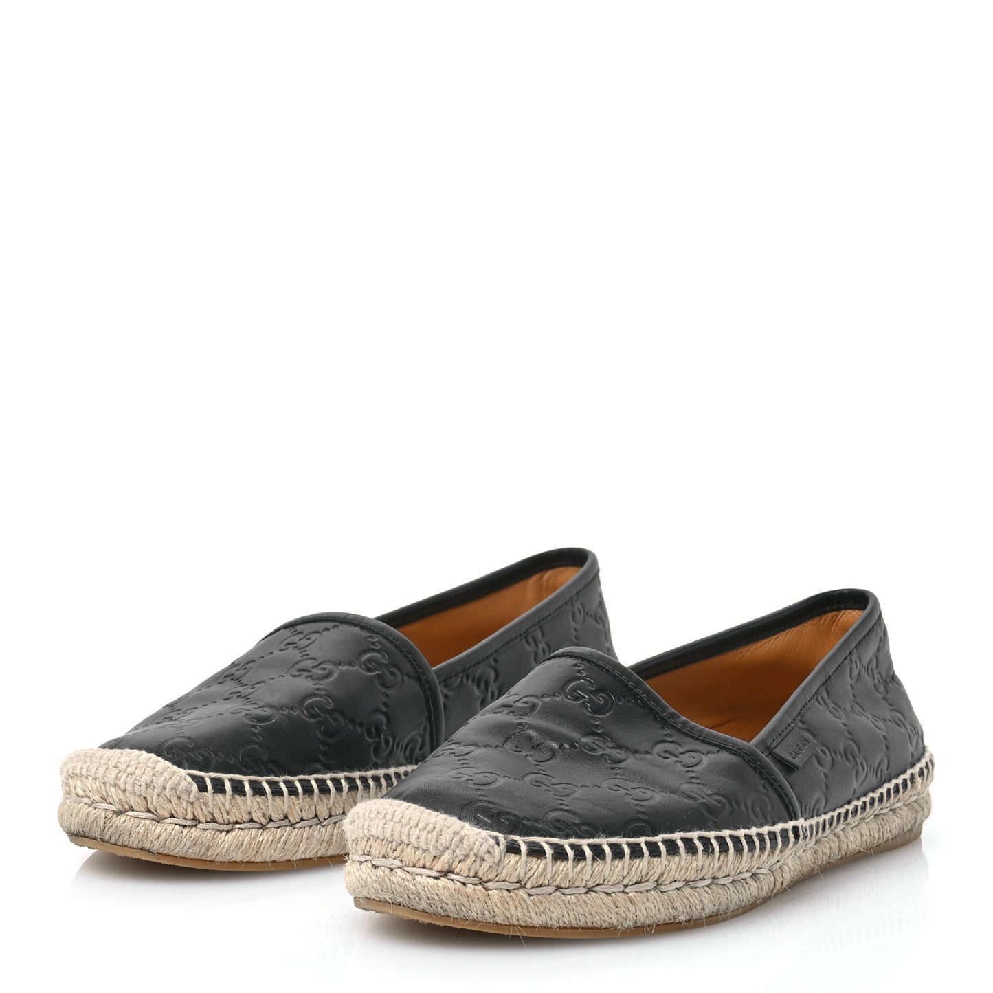 Microguccissima Signature Espadrilles  39.5 Black