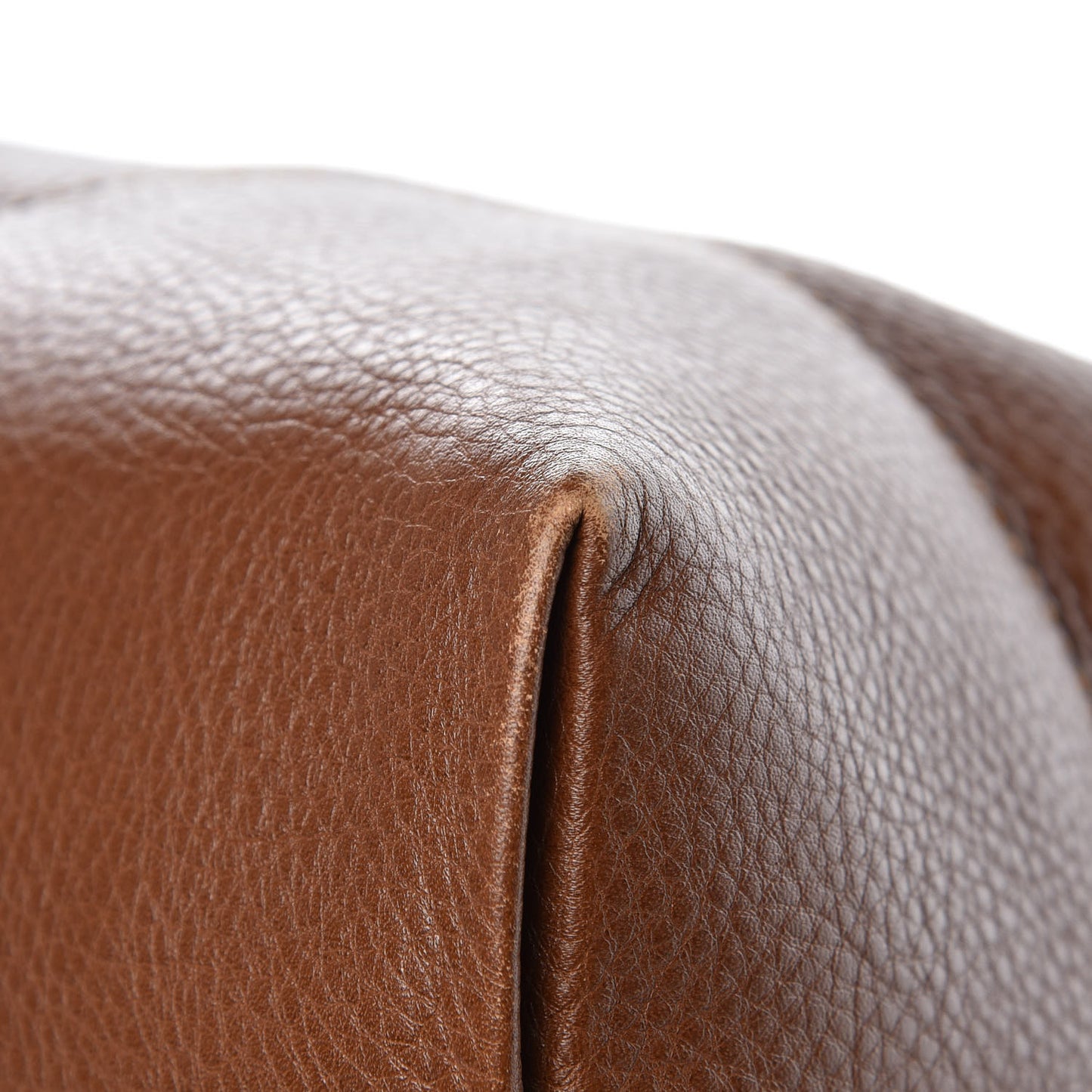 Pebbled Calfskin Medium Bree Shoulder Bag Nut Brown