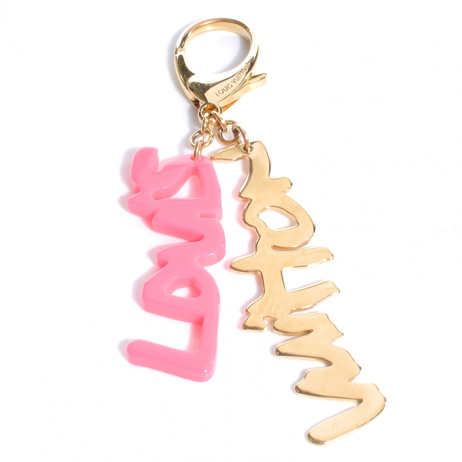 Louis Vuitton Graffiti Bag Charm Pink 1 of 5
