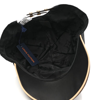 Louis Vuitton Polyester Silk Monogram LV Get Ready Cap M Black 7 of 9