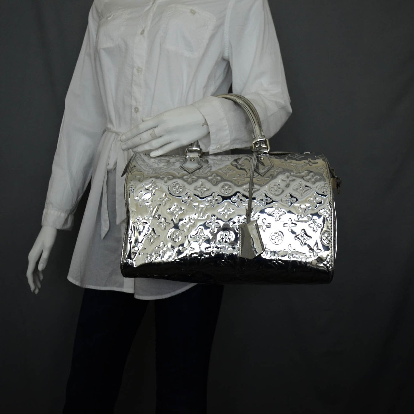 Monogram Miroir Speedy 30 Silver