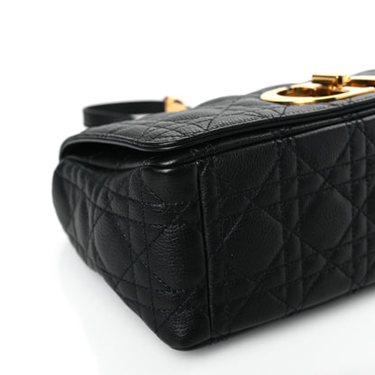 Christian Dior Calfskin Cannage Medium Caro Bag Black 8 of 9
