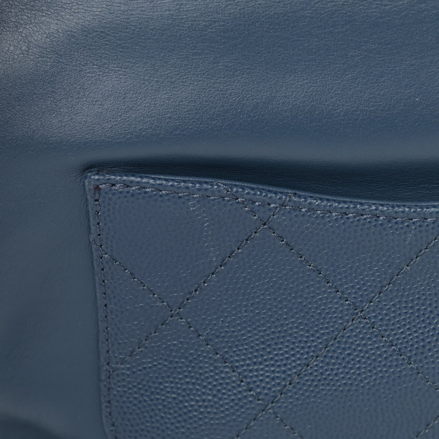 Caviar Quilted Business Affinity Backpack Blue