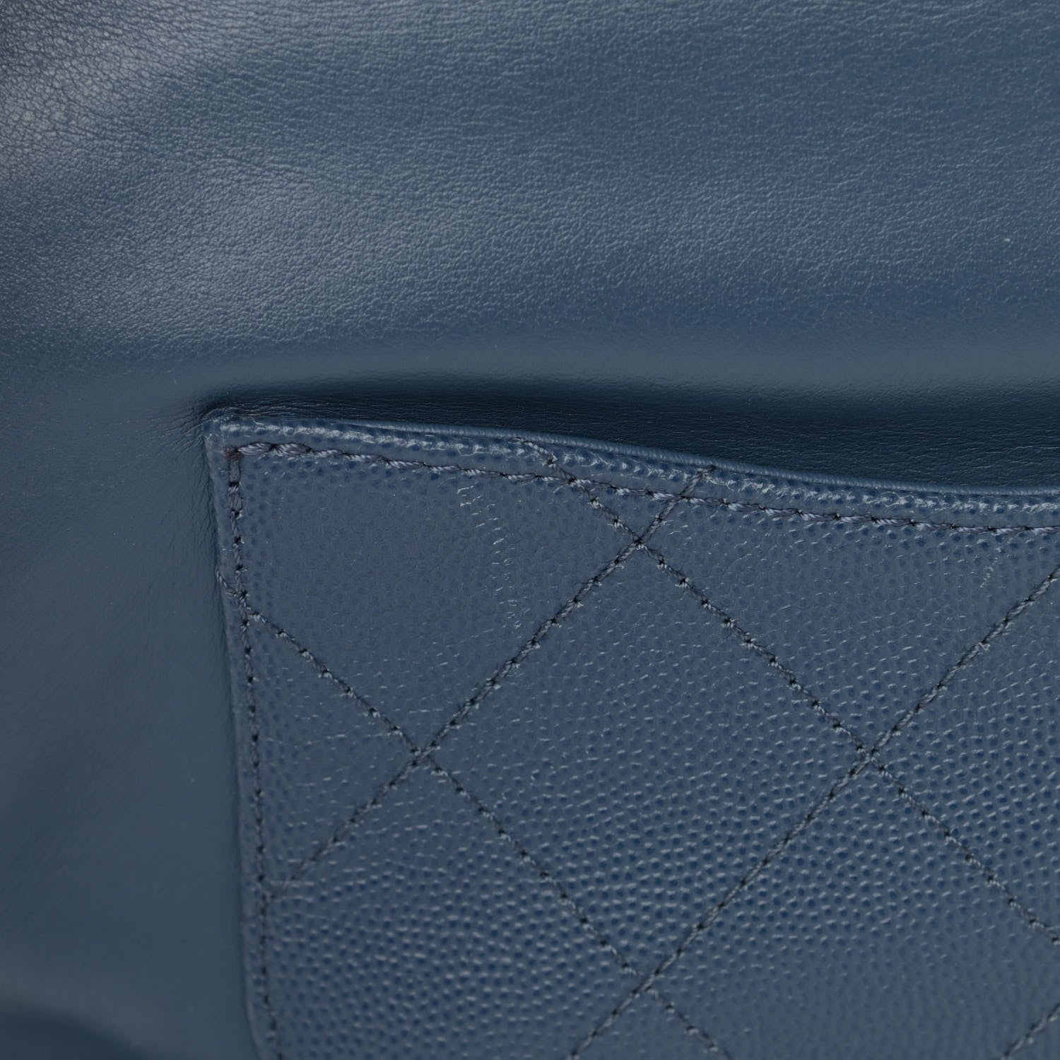Chanel Caviar Quilted Business Affinity Backpack Blue 15 of 16