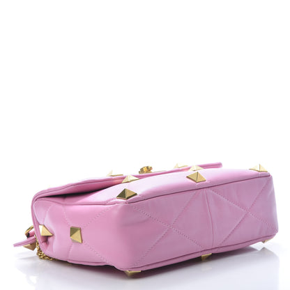 Valentino Garavani Nappa Large Roman Stud Shoulder Bag Giacinto 4 of 10